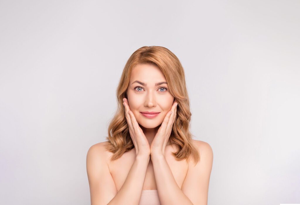 Portrait of attractive cute healthy woman